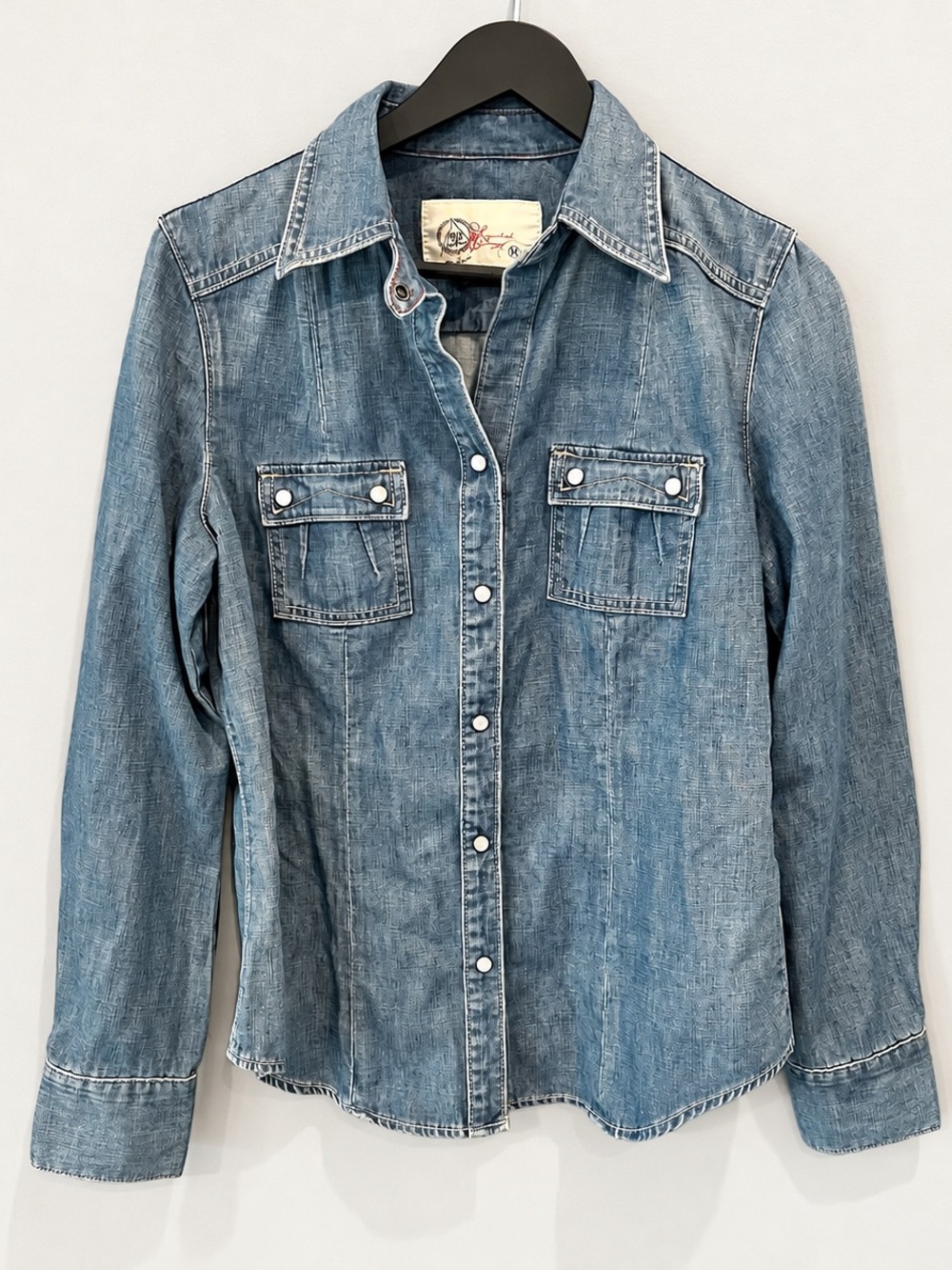 Gap 1969 Limited Edition Denim Western Shirt Medium NWT Pearl Snap